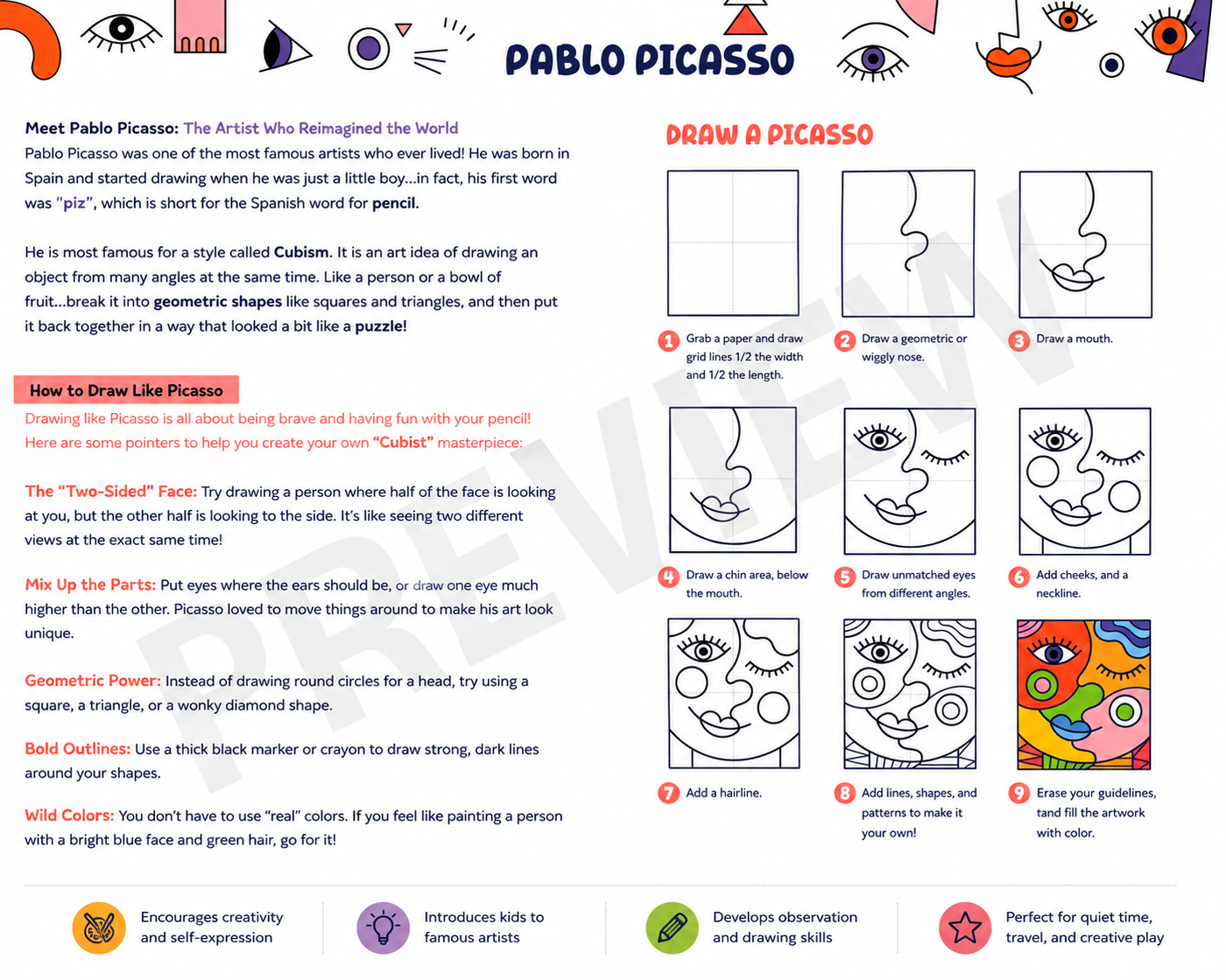 Let’s Draw by Emma: Famous Art Styles